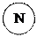 Овал: N
